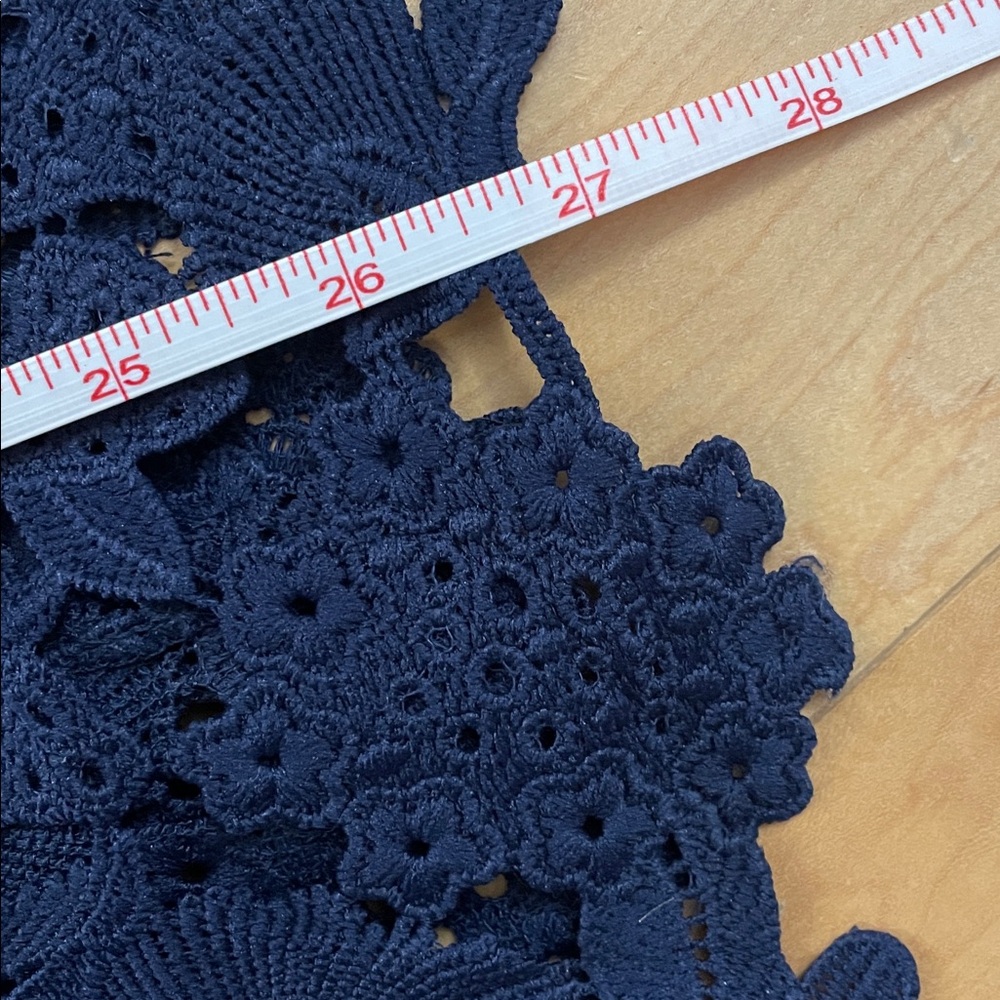 Rachel Parcell Midnight Blue Lace Pencil Skirt XS - Picture 6 of 9